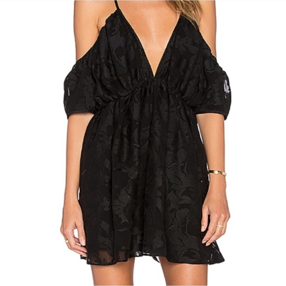 The Jet Set Diaries Navy Cold Shoulder Sundress